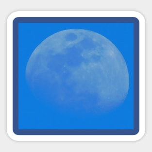 Daytime moon Sticker